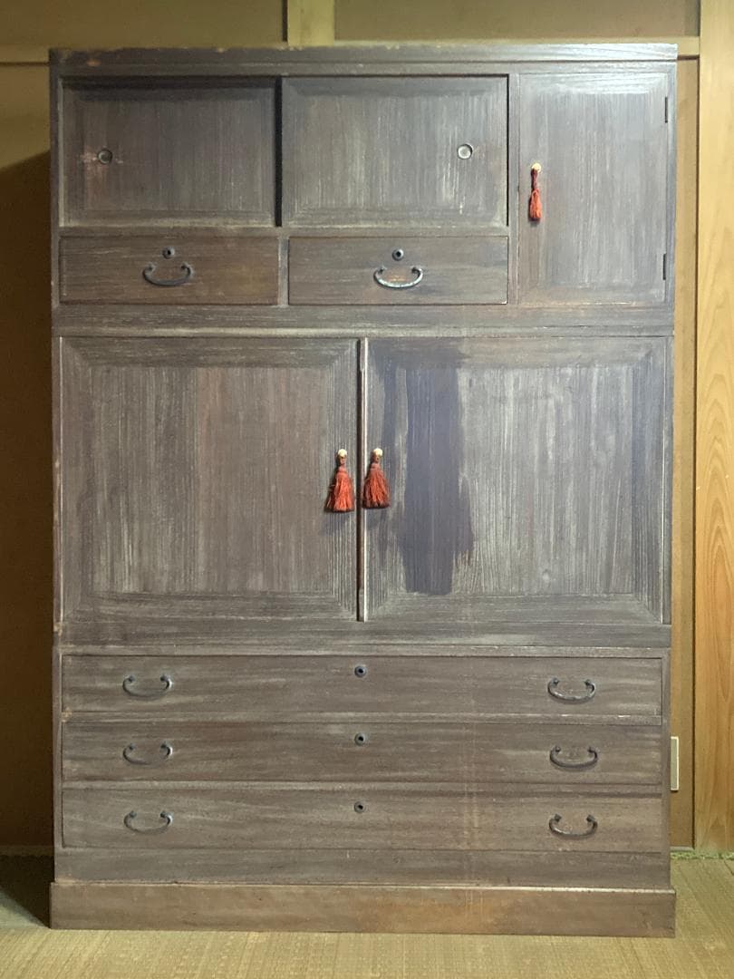 桐箪笥 昭和レトロ アンティーク 時代家具 【お引取りも可 送料分値引きします】