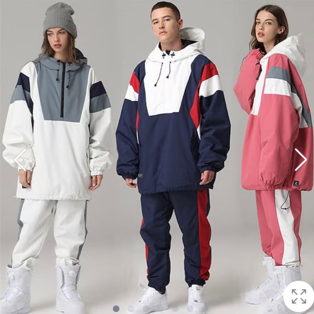 【スノボーウェア上下セット】ホワイト