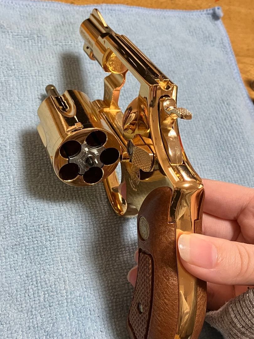 コクサイ S＆W M36チーフスペシャルSMG規格 モデルガン 金メッキ