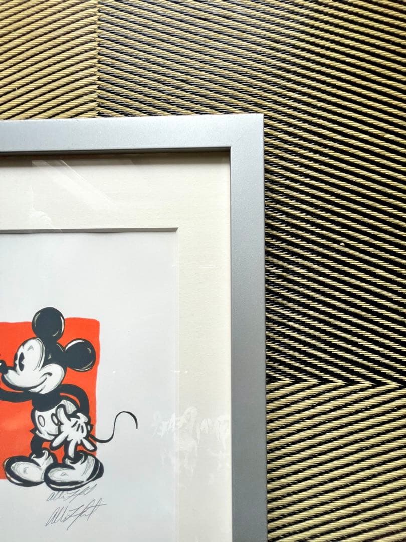 ディズニー公式作家「アリソン・レフコート」作品　ミッキーマウス　直筆鉛筆サイン
