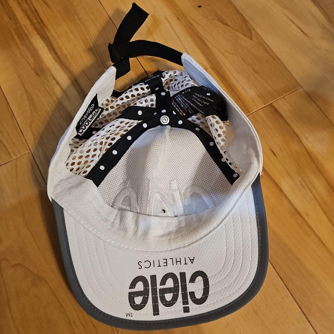 シエル　ciele 完売　メッシュキャップ ホワイト　ランニング