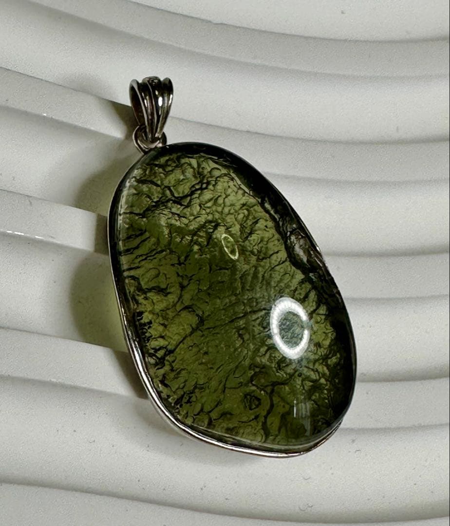 モルダバイト ペンダント シルバー925