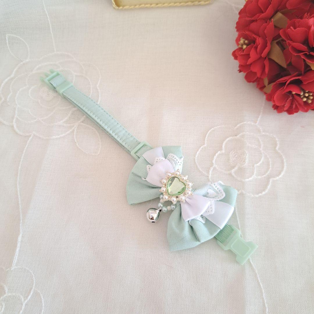 バレンタインBOX(ミント)わんちゃん猫ちゃん用首輪