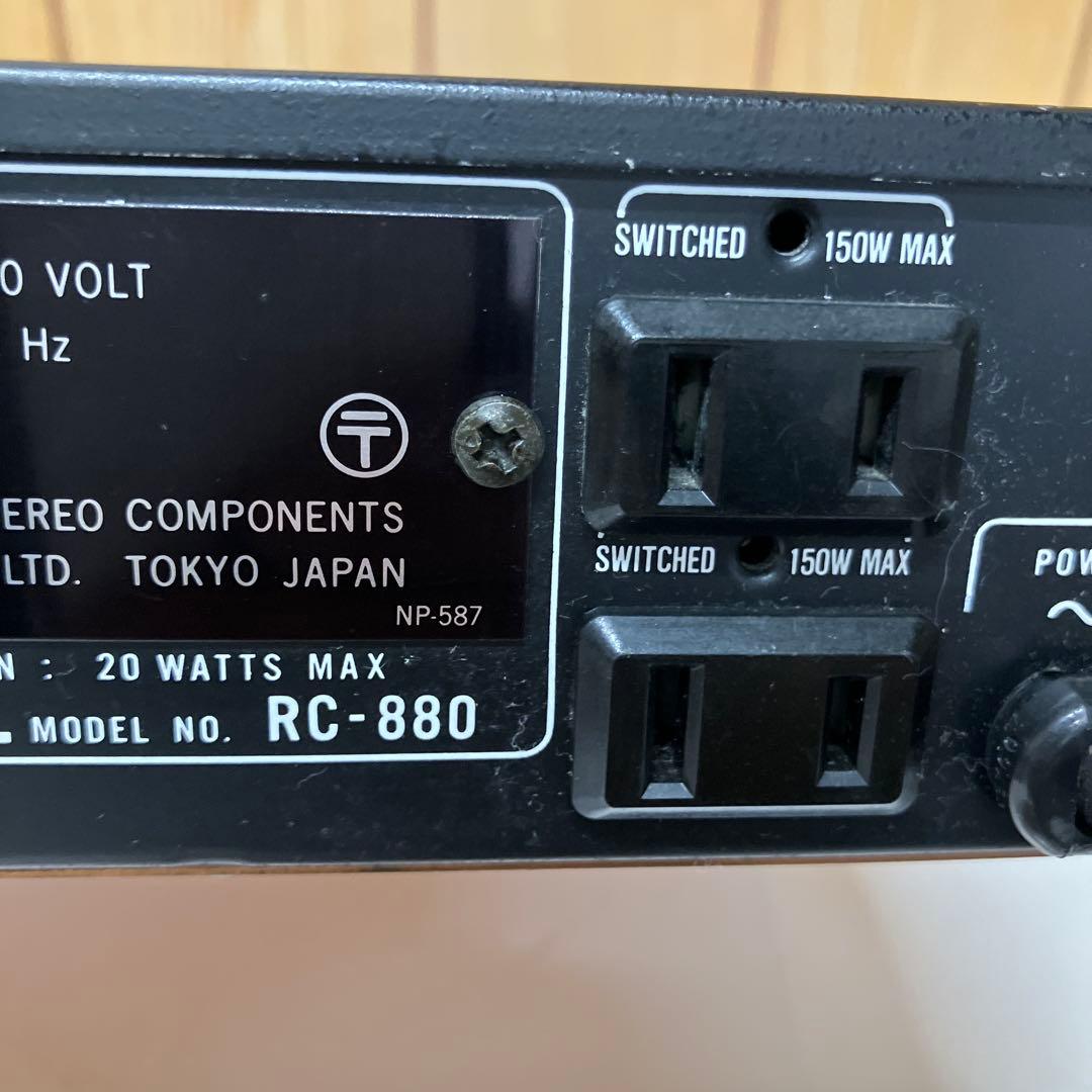 E16 【通電確認済】 ROTEL ローテル RC-880 コントロールアンプ