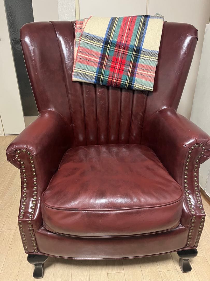 ヴィンセントソファー レッドブラウン