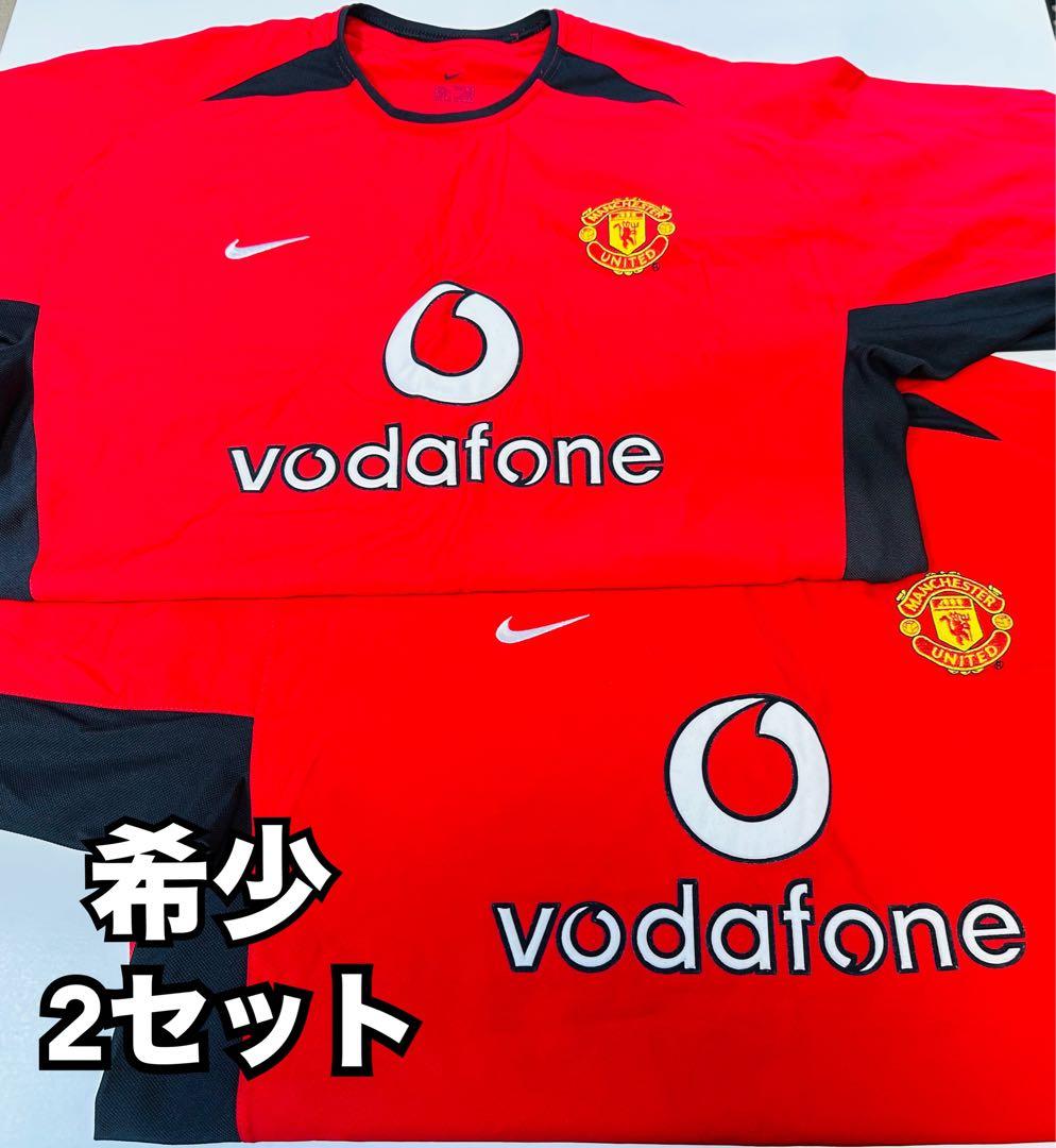 【希少】2着セット！マンチェスター・ユナイテッドFC ホームユニフォームNIKE