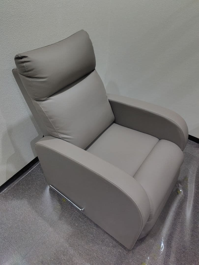 リクライニングチェア　リクライニングソファ グレージュ