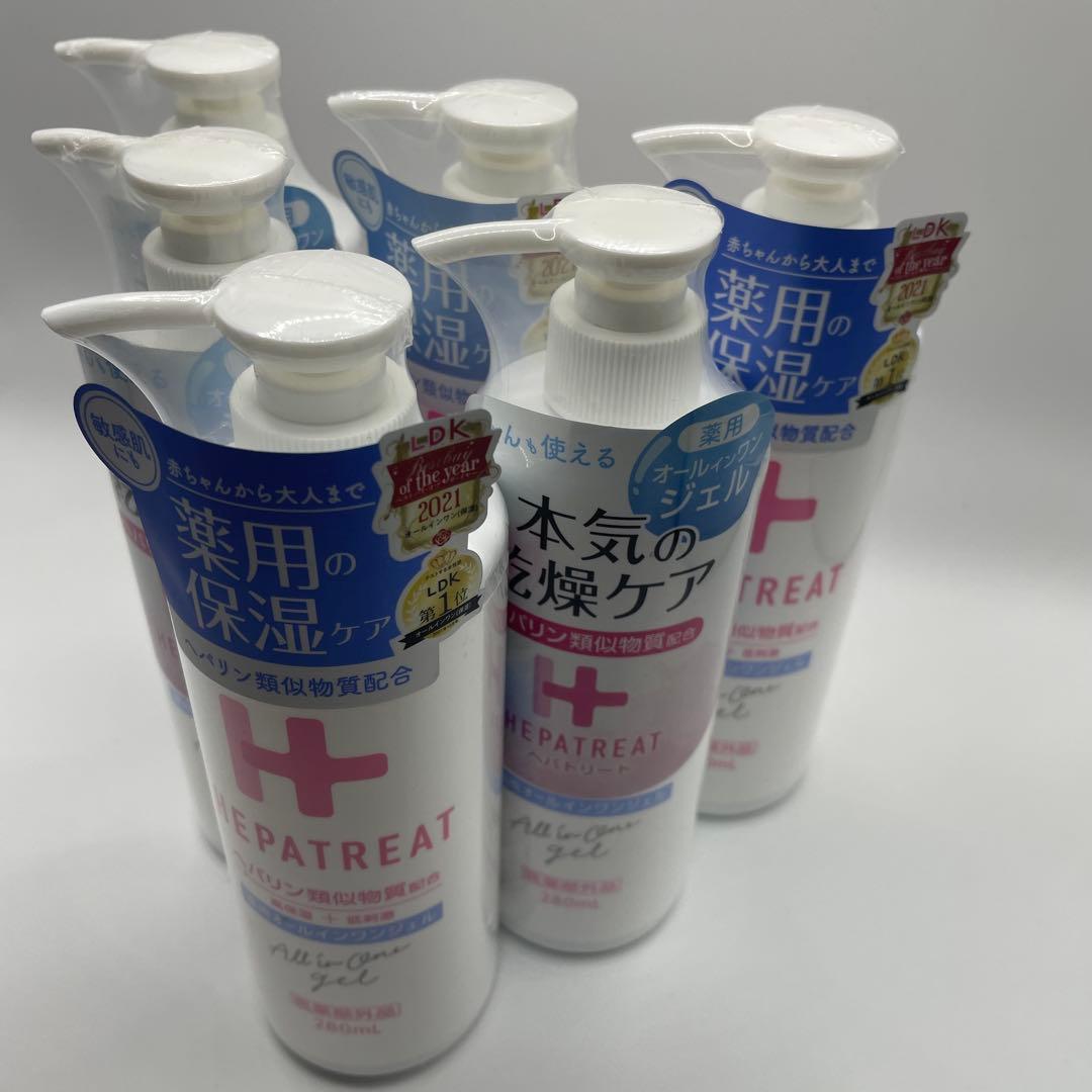日本ゼトック 【6個セット】ヘパトリート 薬用オールインワンジェル 280ml