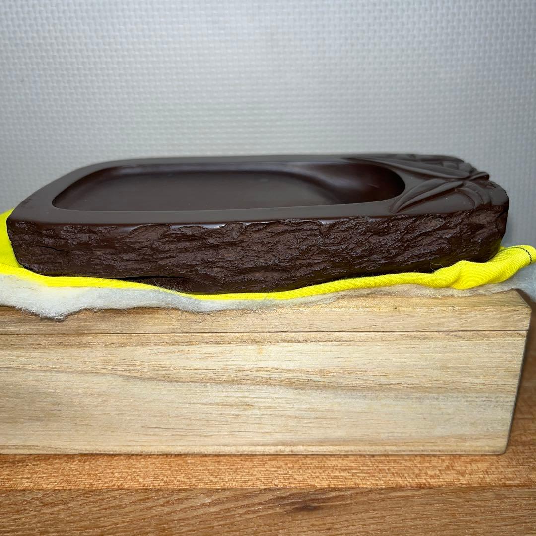 ⭕️赤間硯　木村玉池堂　木村華泉　若竹研　美品　女性向き作品