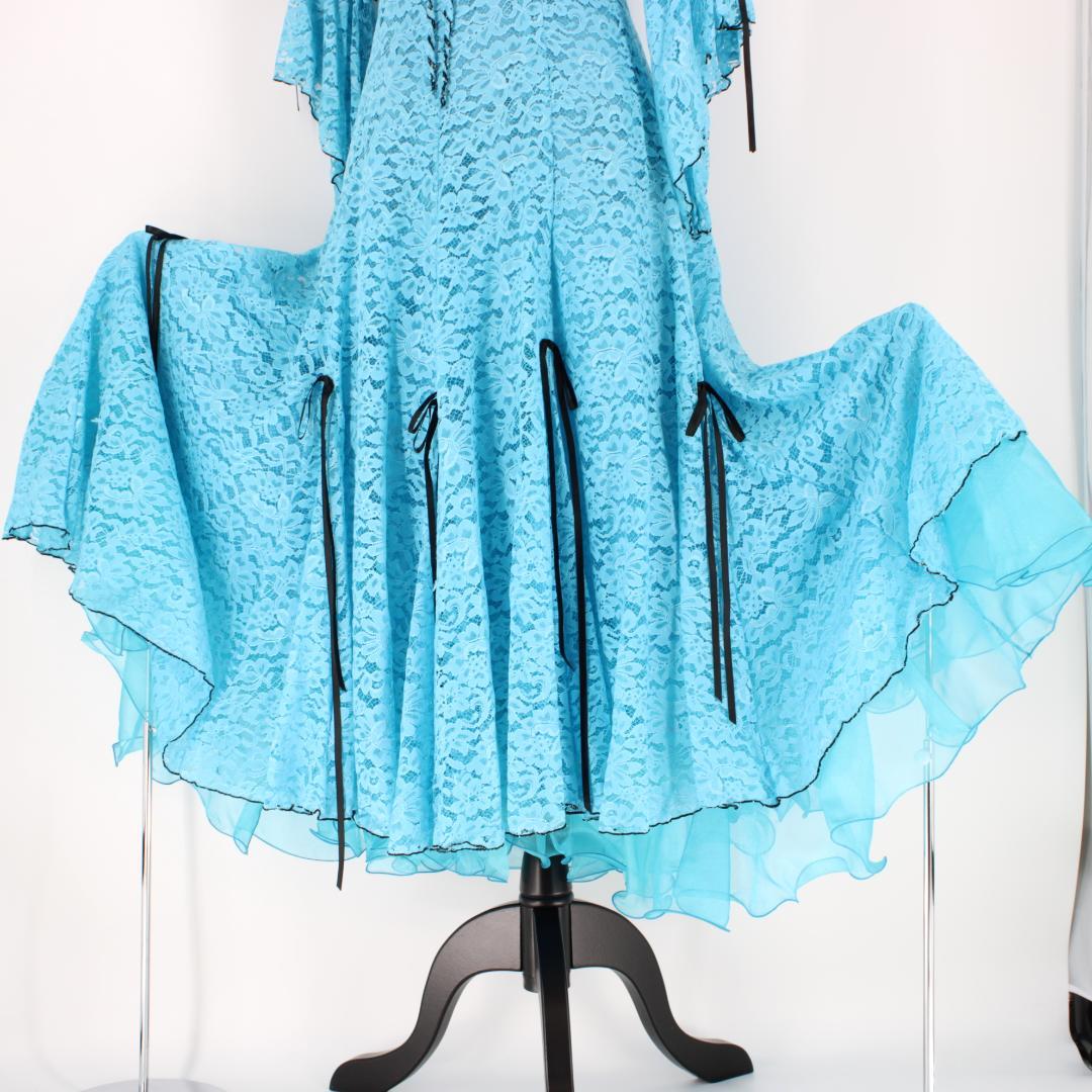 【美品 社交ダンス衣装】ワンピース ドレス Dance Fashion pier