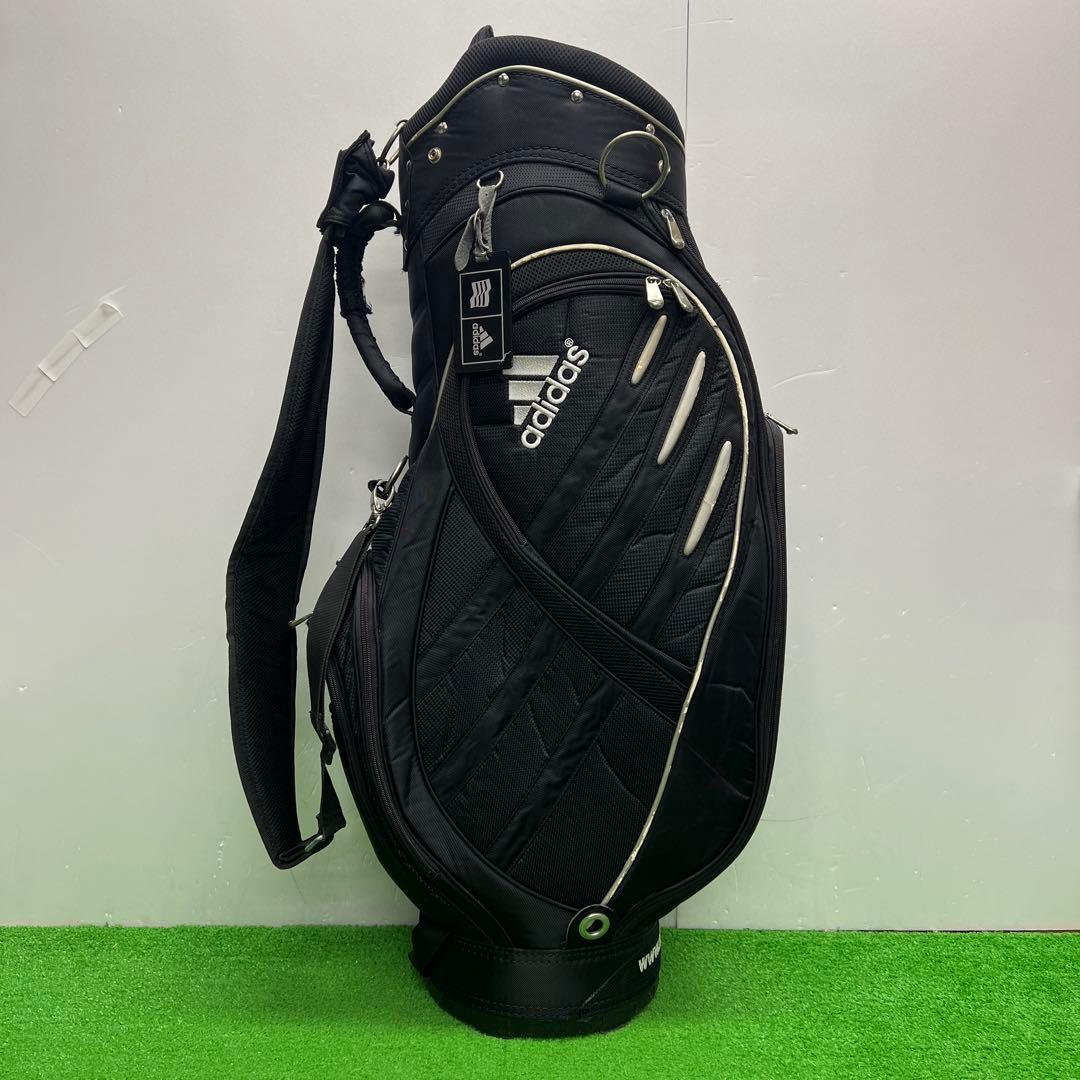 アディダス adidas ゴルフバッグ　8インチ　ブラック　中古品　メンズ
