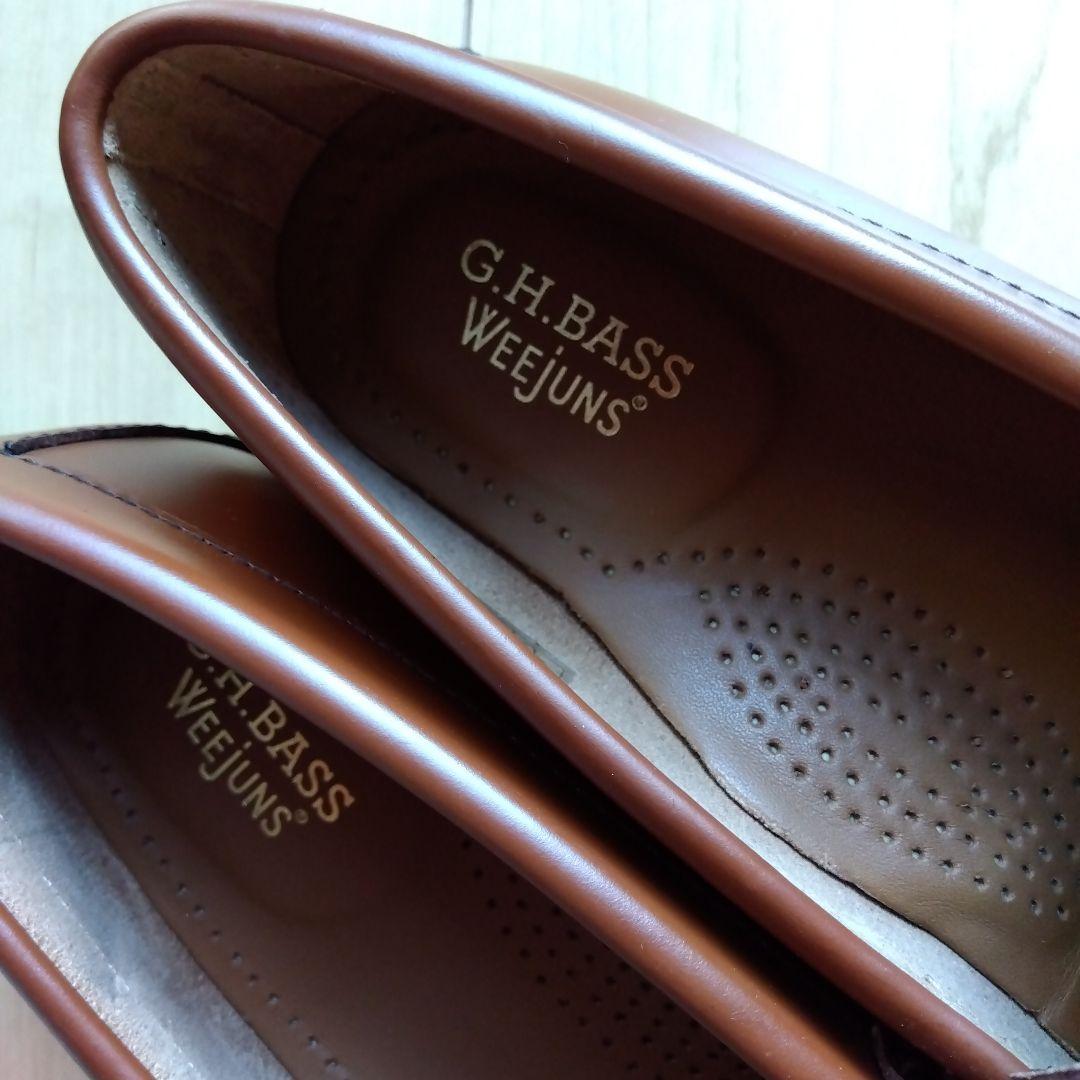 G.H. BASS WEejuns ブラウン ローファー　靴裏汚れあり　ガム汚れ