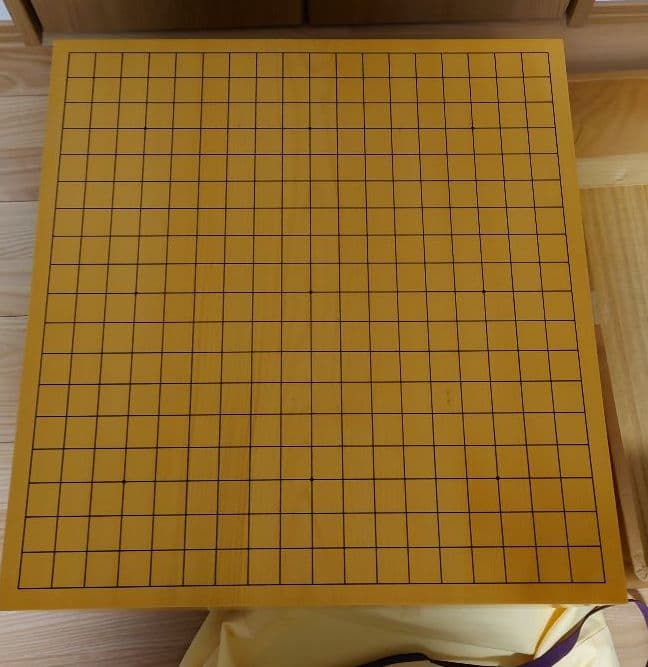 希少！国産本榧　　足つき高級碁盤と碁石のセット　6.6寸