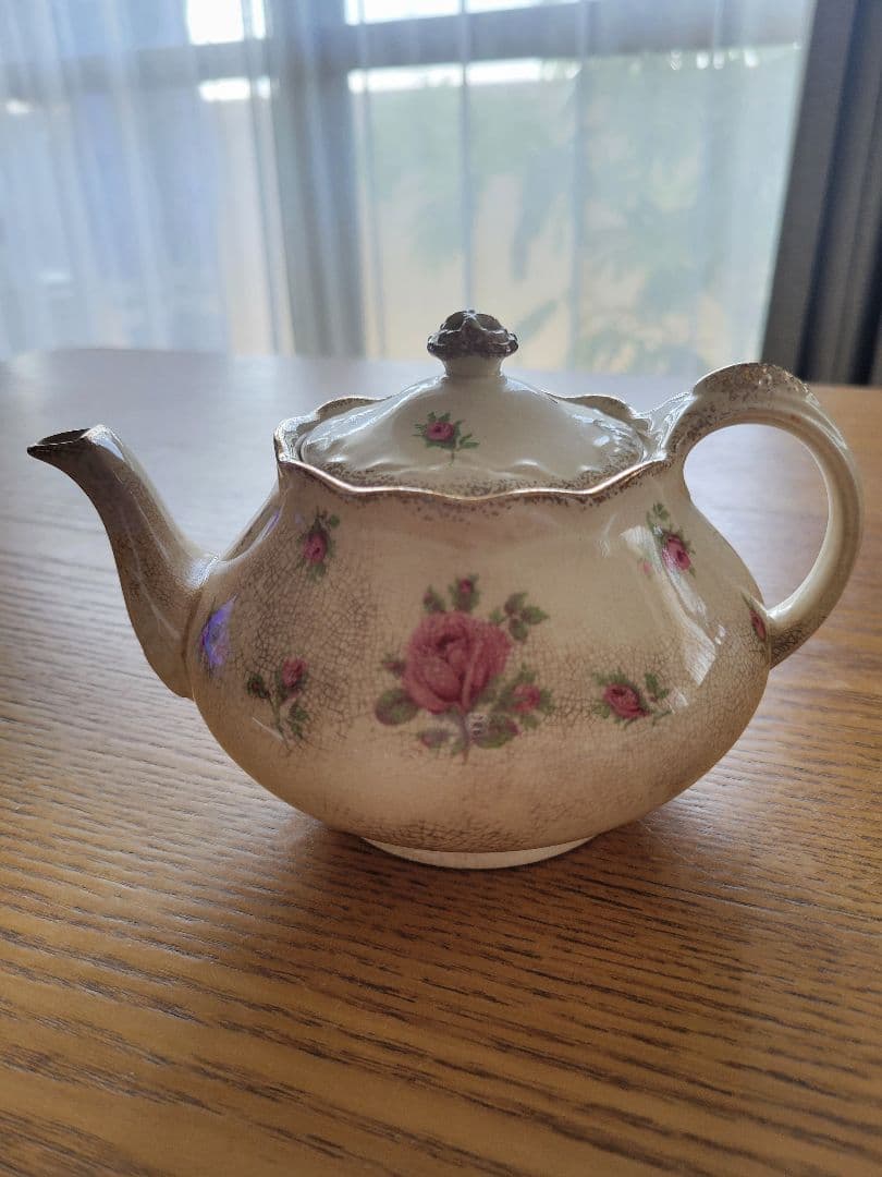 クラウンデュカル Crown Ducal 花柄ティーポット 1930年代