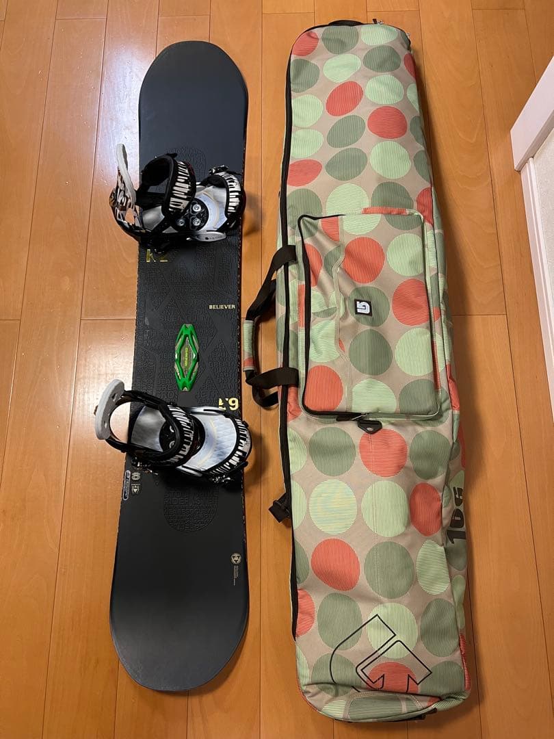K2スノーボードセット★Burtonビンディング 極美品 Burtonケース