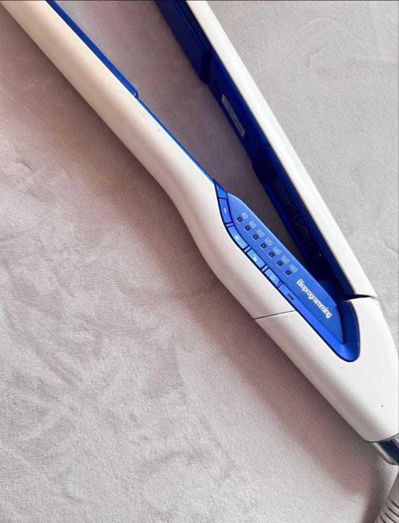 3D Plus ヘアビューロン ストレートヘアアイロン ホワイト・ブルー