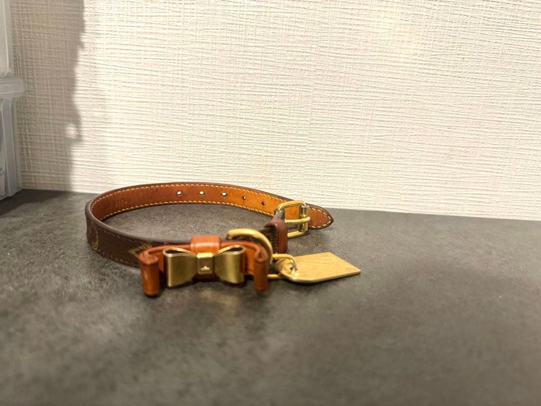 Louis Vuitton モノグラム ドッグカラー 首輪 可愛い LV 犬　猫