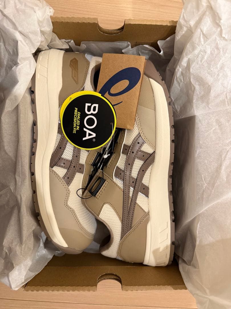 アシックス　cp209安全靴　25ss限定色　クリーム　トープグレー　27cm