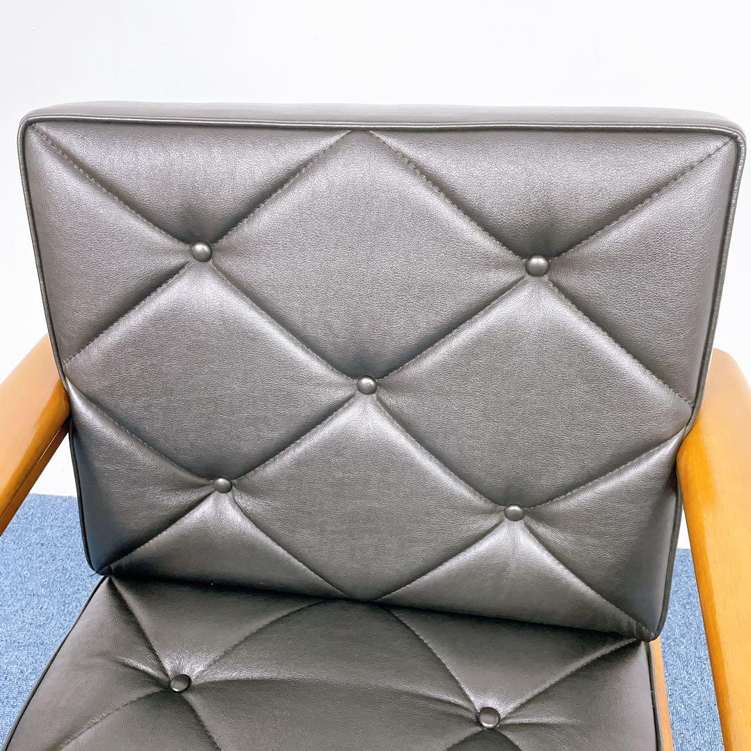 【美品送料込】カリモク60 Kチェア 1人掛けソファ ブラック