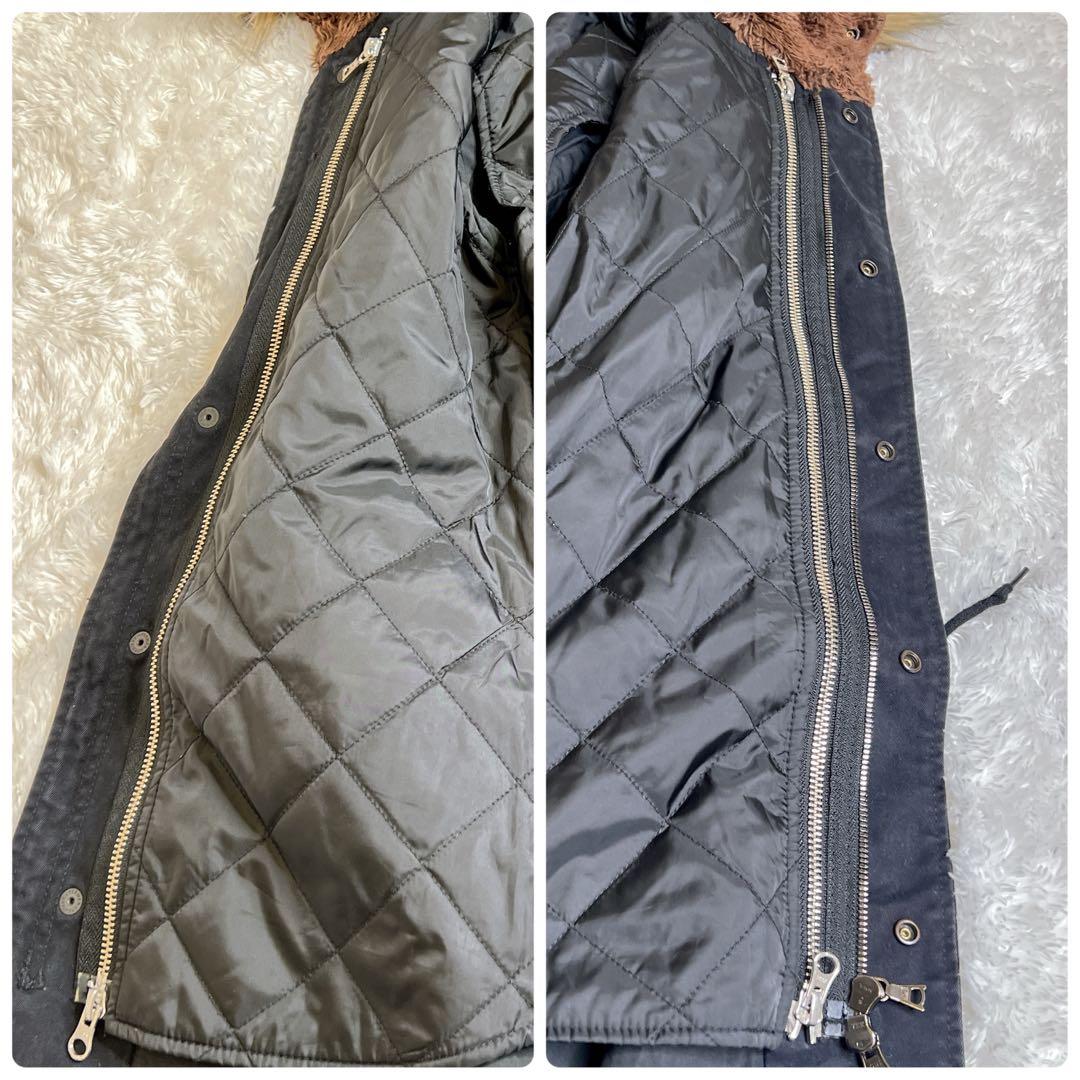 レア✨HYSTERIC GLAMOUR モッズコート プリマロフト ファー 黒