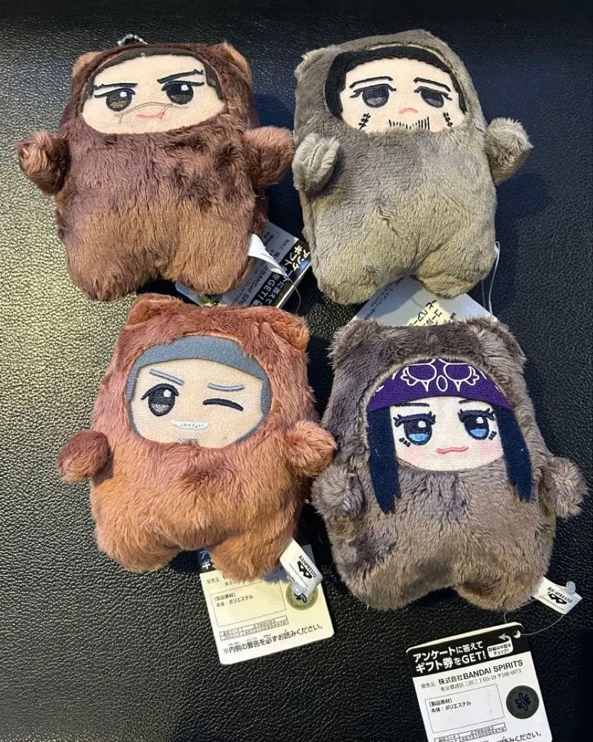 ゴールデンカムイ もふめ〜と ベアーぬいぐるみ vol.1 4種セット