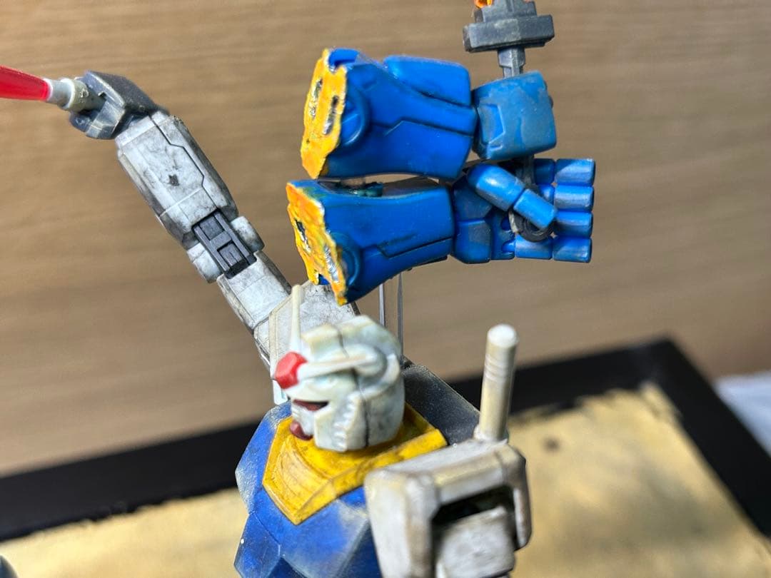 HG ガンプラ グフVSガンダム　ジオラマ