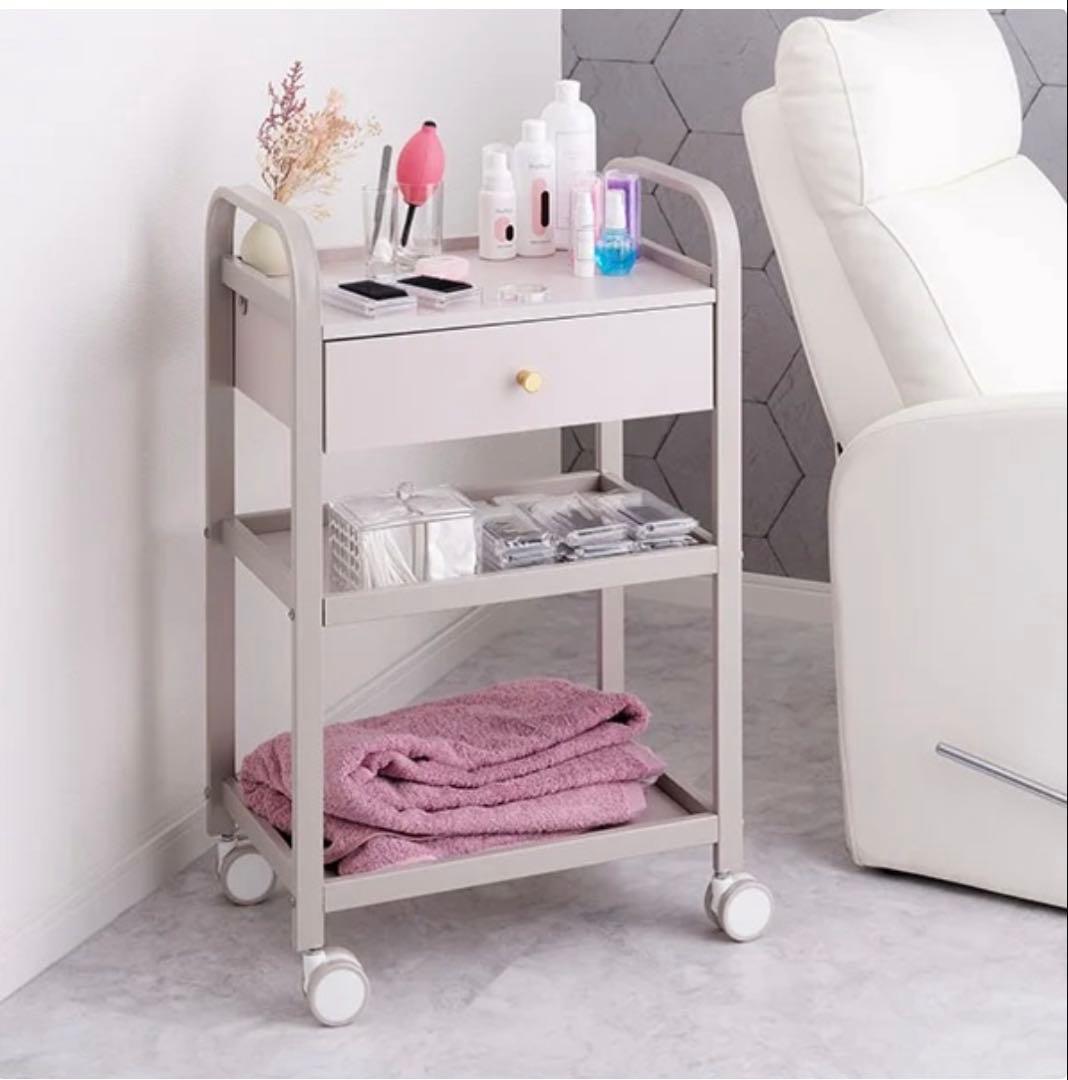 ライトピンク ワゴン キャスター付き