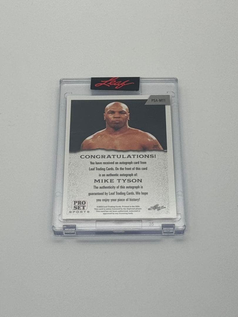 家宝売り出し！世界7枚限定　マイク・タイソン　直筆サインカード
