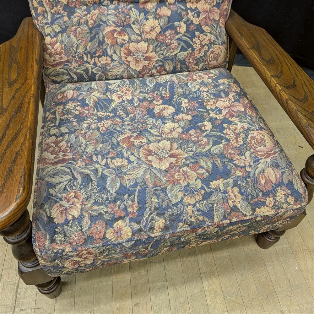 美品　カントリーハウス　三越　ブルージュ　オーク　シングルソファ　一人掛け　A