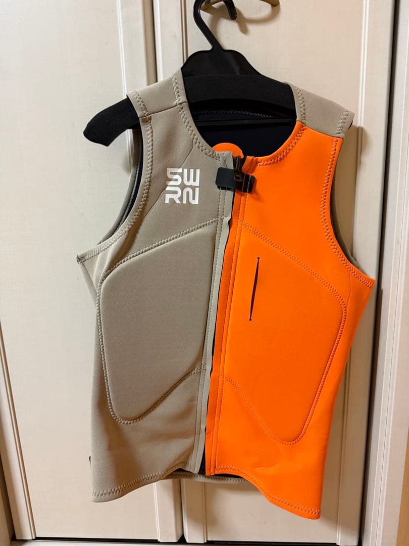 SAWARNA ウェットスーツベスト XL オレンジ/グレー