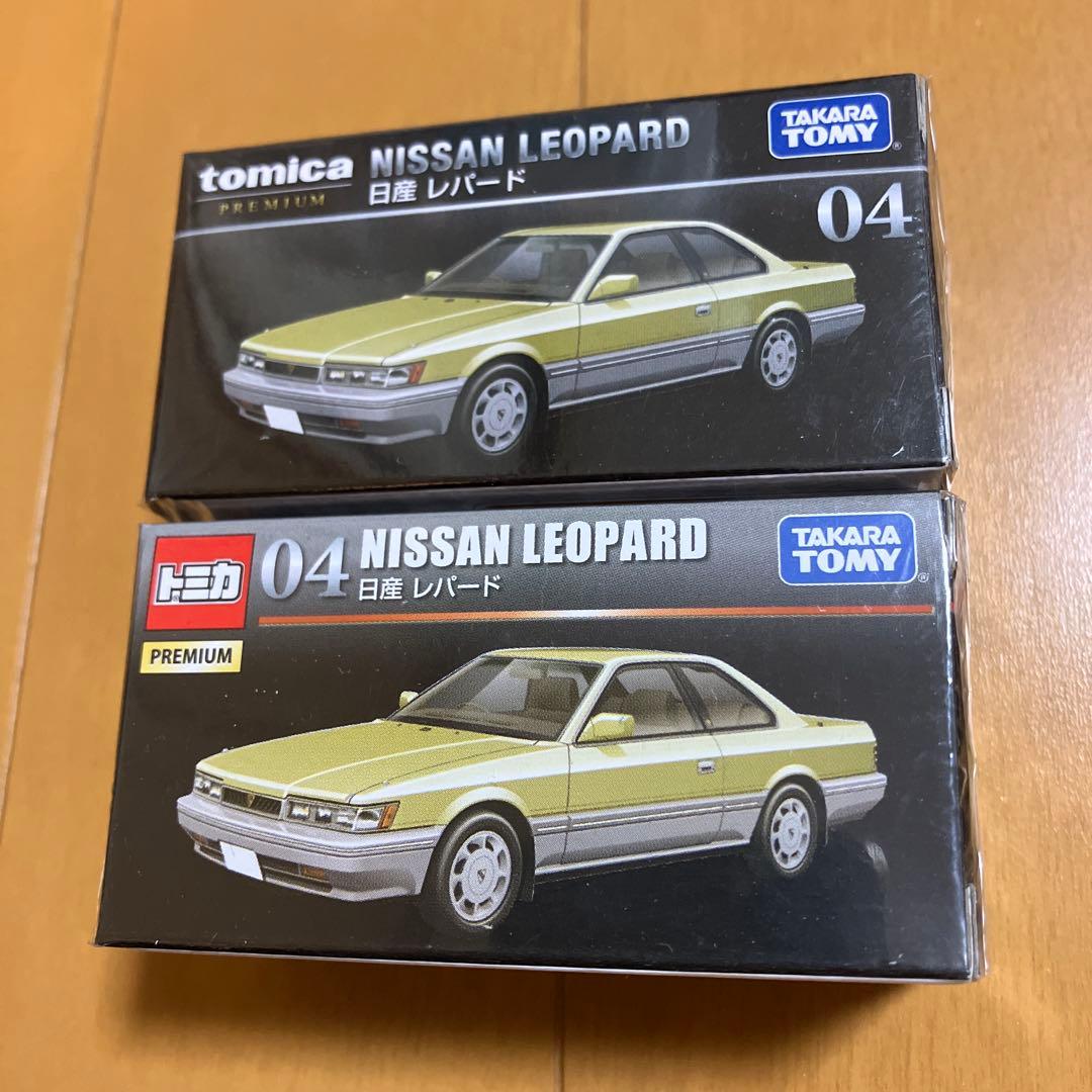 トミカプレミアム 04 日産 レパード 旧パッケージ 新パッケージセット