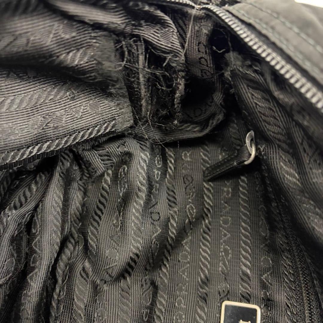 PRADA ナイロン カメラバッグ サコッシュ 三角ロゴ ブラック プラダ