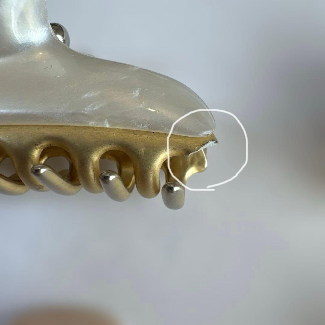 acca ヘアクリップ 4個セット ゴールド ピンク