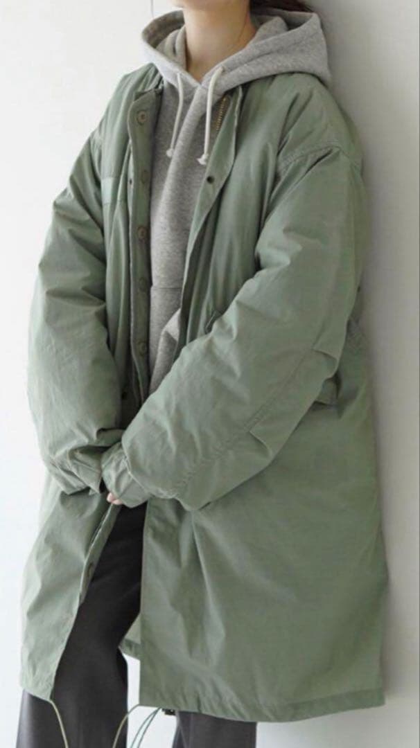 THE SHINZONE フィールドパーカー　キルトインナー付　セージカラー