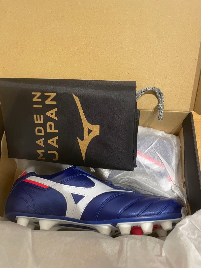 モレリア2 Mizuno サッカーシューズ 日本製 青/白/赤　26.5cm