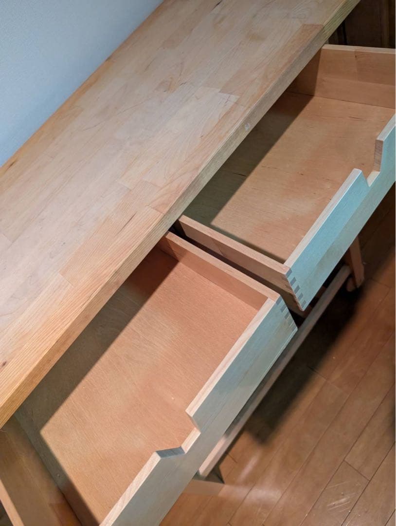 【送料込】IKEA フォルホイア キッチンワゴン 収納木製家具 動く棚 引き出し