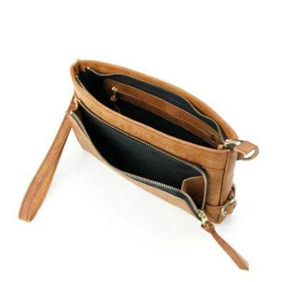 ＜中古美品＞ Ryu／2Wayレザーショルダーボディバッグ（グリーン）