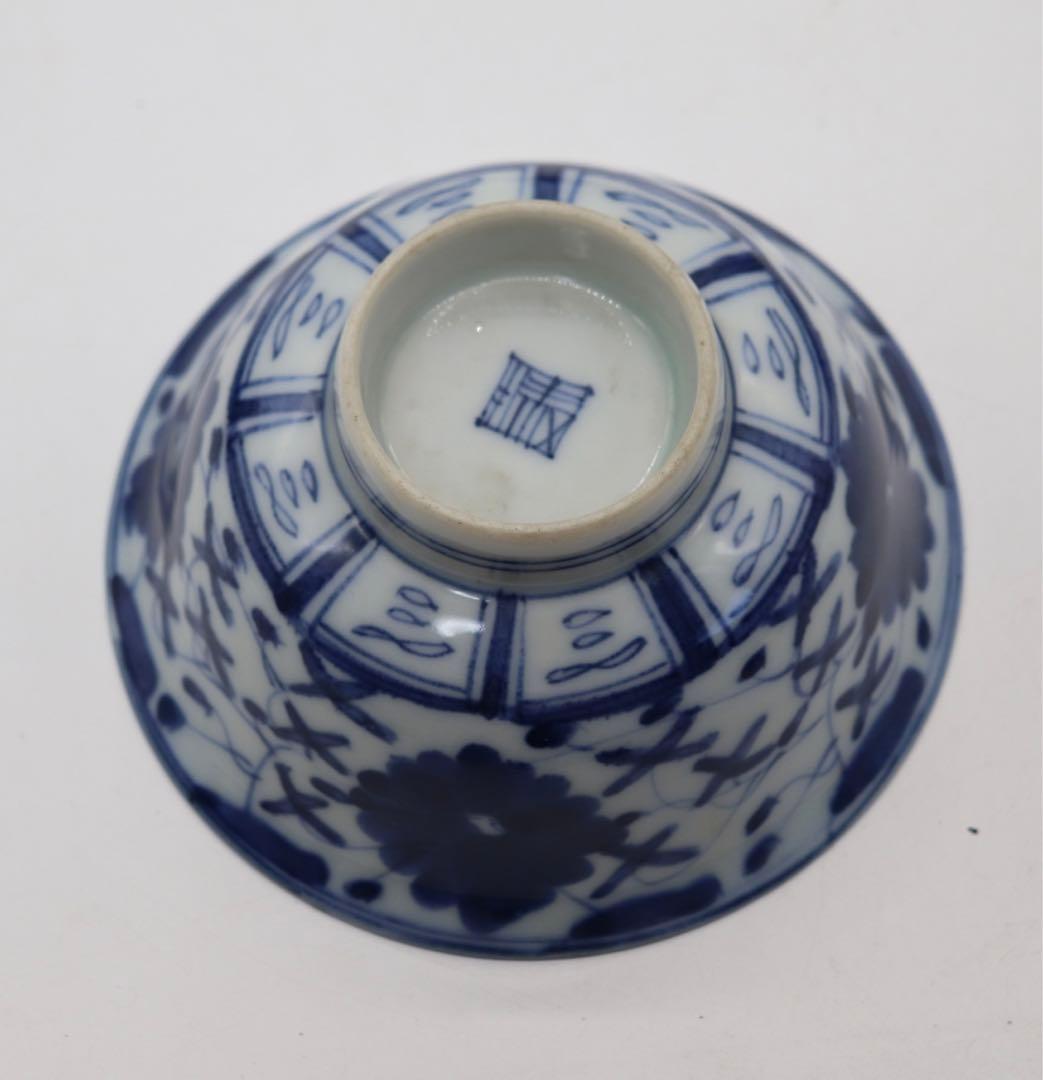 中国　清時代　染付お碗6点　送料込み0211