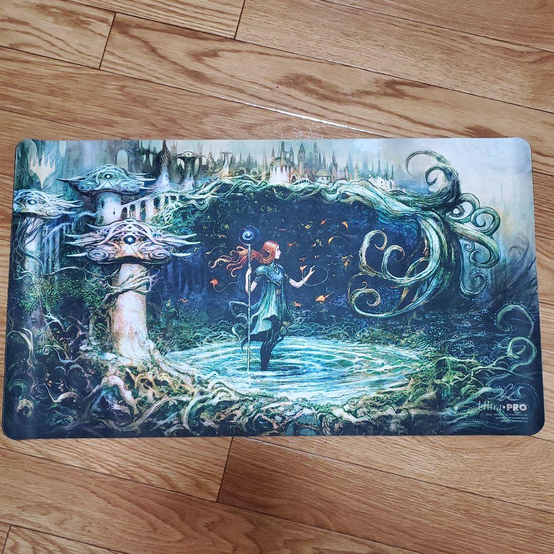 成長のらせん　サイン入り プレイマット MTG Seb McKinnon