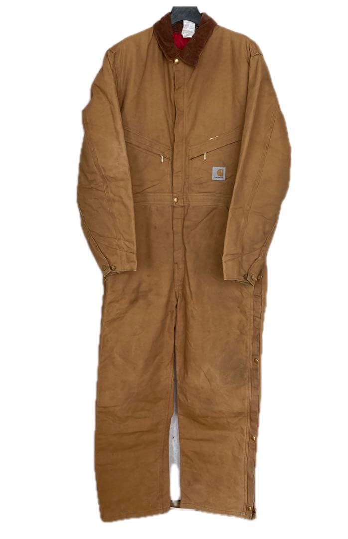 ★USA製★ Carhartt 中綿キルティング　オールインワン　つなぎ