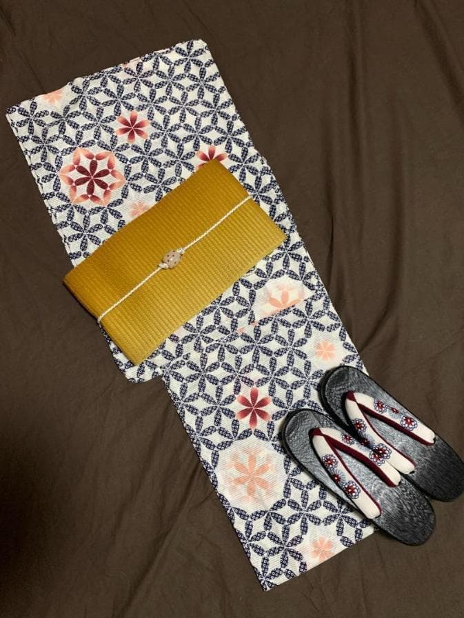 ◆最高級【綿絽浴衣】古典黒雪繋ぎの七宝涼しゆかた◆着物としても着用可◆新品