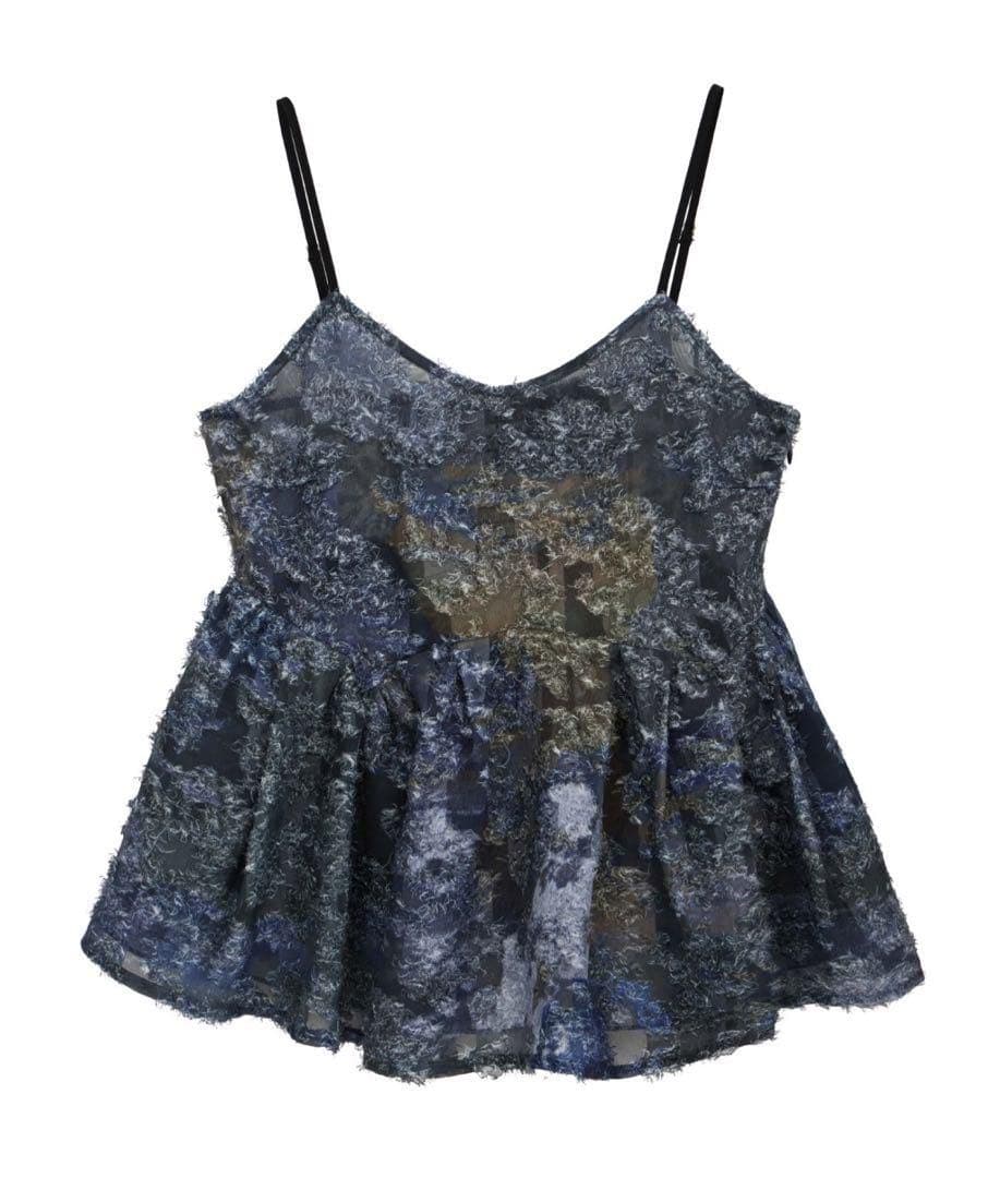 トップス ameri MEDI RACHEL FLUFFY ART CAMISOLE