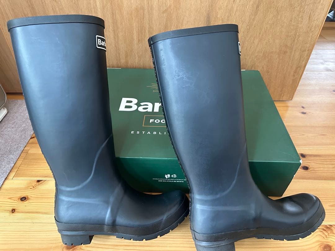 Barbour バブアー 長靴 レインブーツ 黒 Abbey サイズ7 26cm