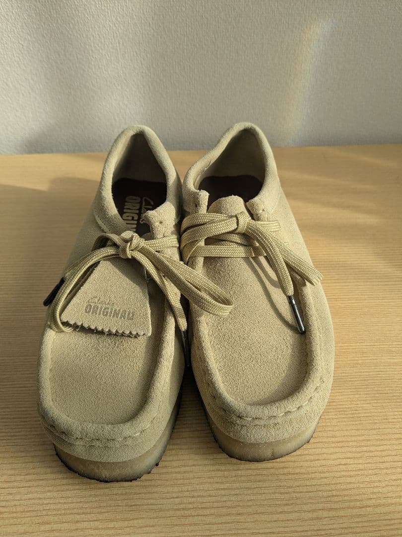 クラークス ワラビー 22cm ベージュ