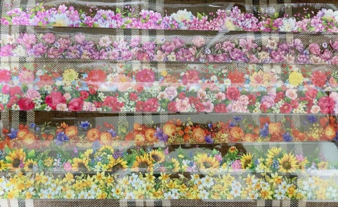 【切売セット】花 ライン 海外マステ petテープ