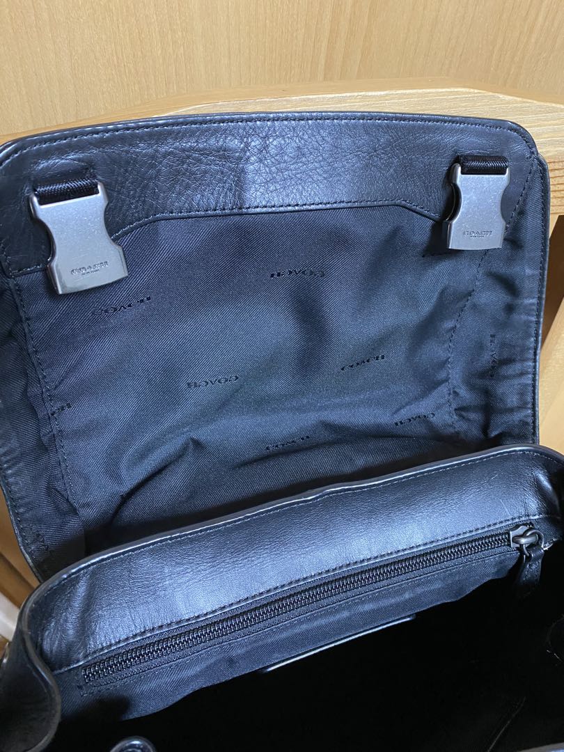 ポ*⭐様 COACH レザー ビジネスバッグ リュック ブラック