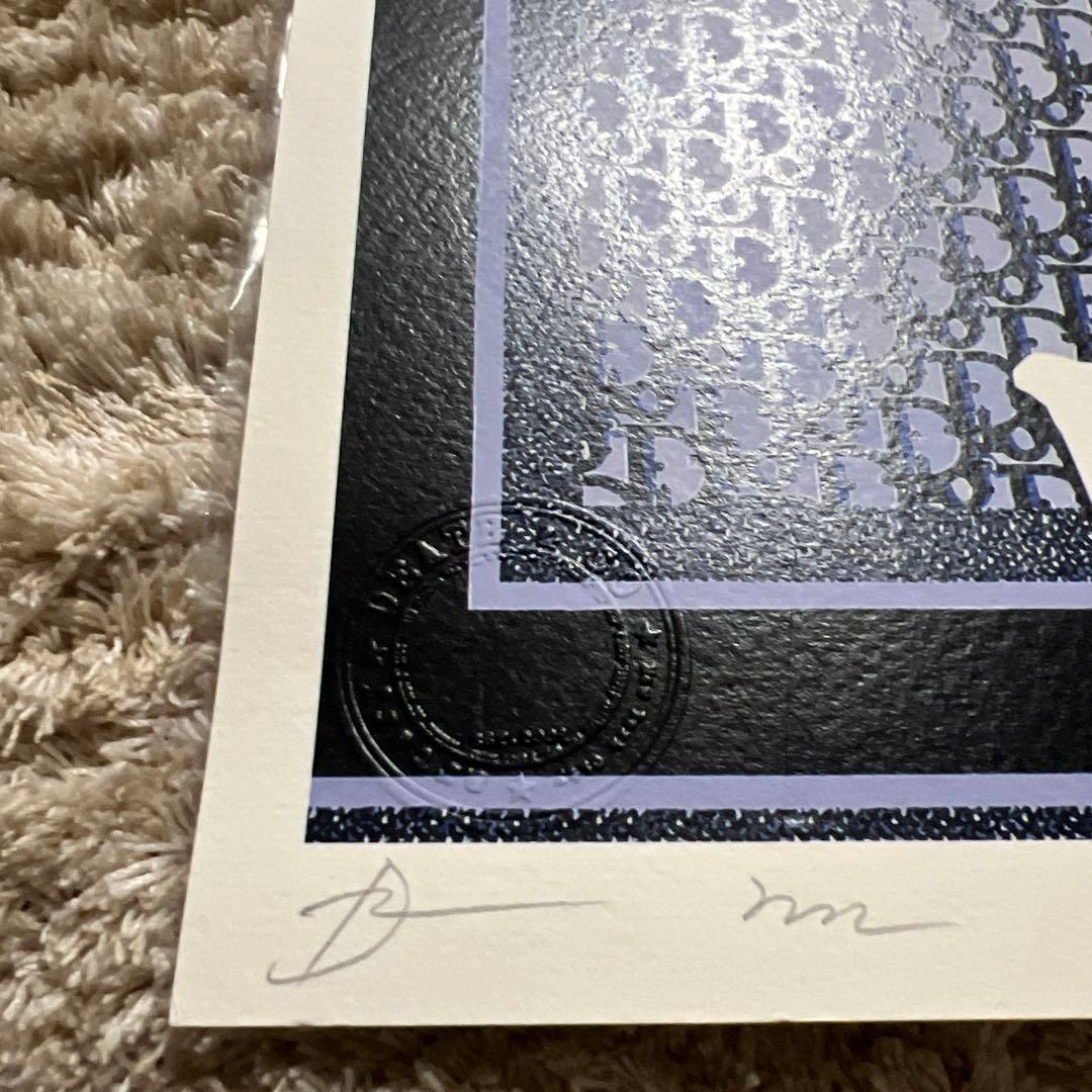 CHRISTIAN DIOR DEATH NYC版画 証明書付き