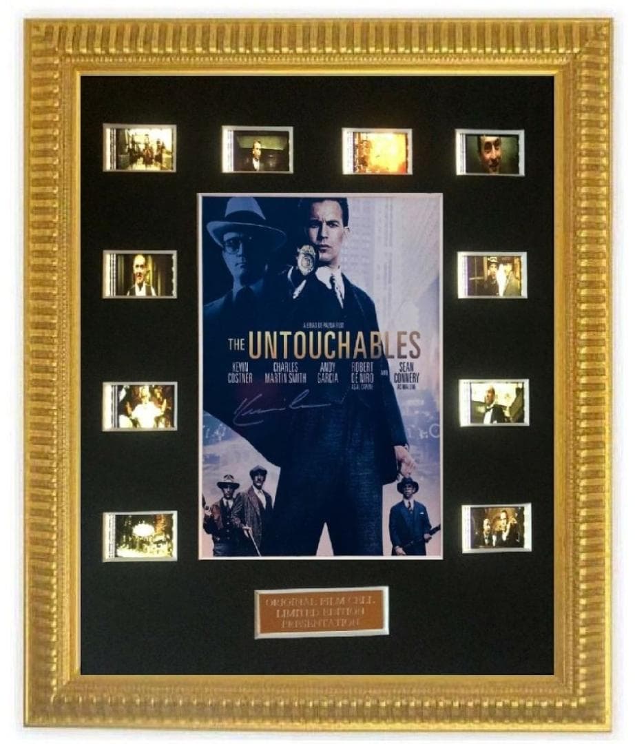 アンタッチャブル 35mmフィルム+ミニポスターマット加工額装 ★ケビンコスナー