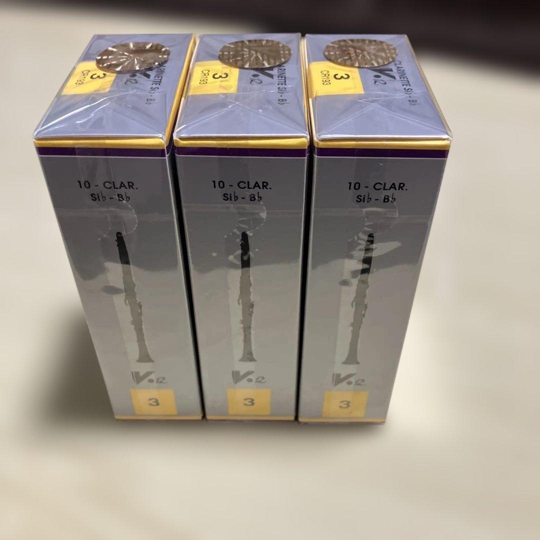 Vandoren V12 B♭クラリネットリード 3番✖️3箱セット