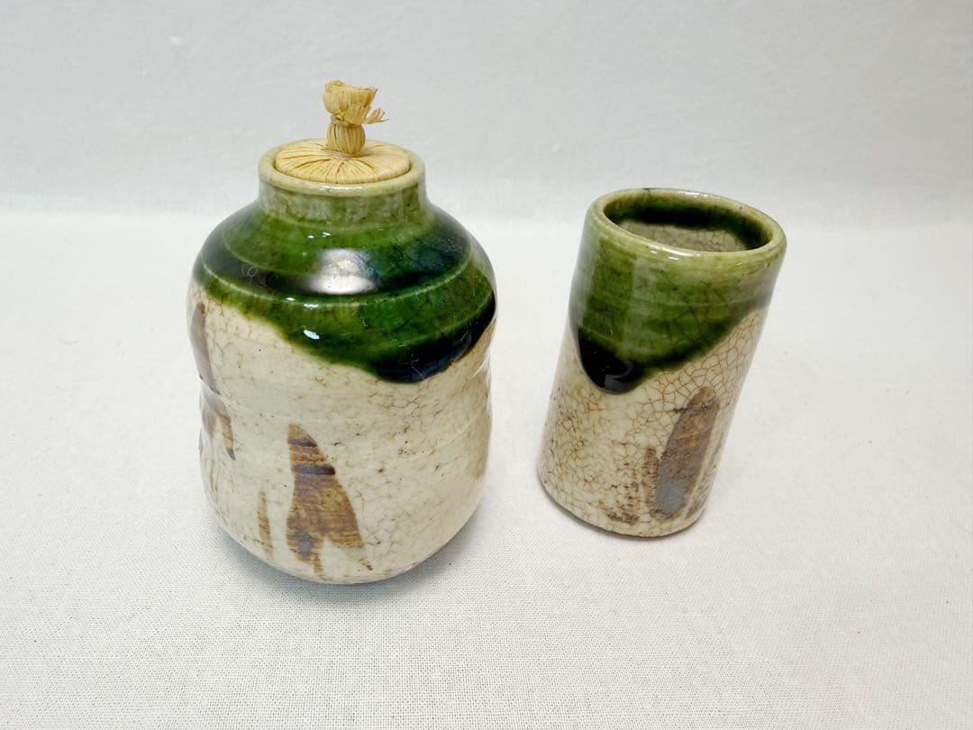 茶道具 桑 茶箱九点セット 茶碗 棗 茶筅 振出 巾筒 等